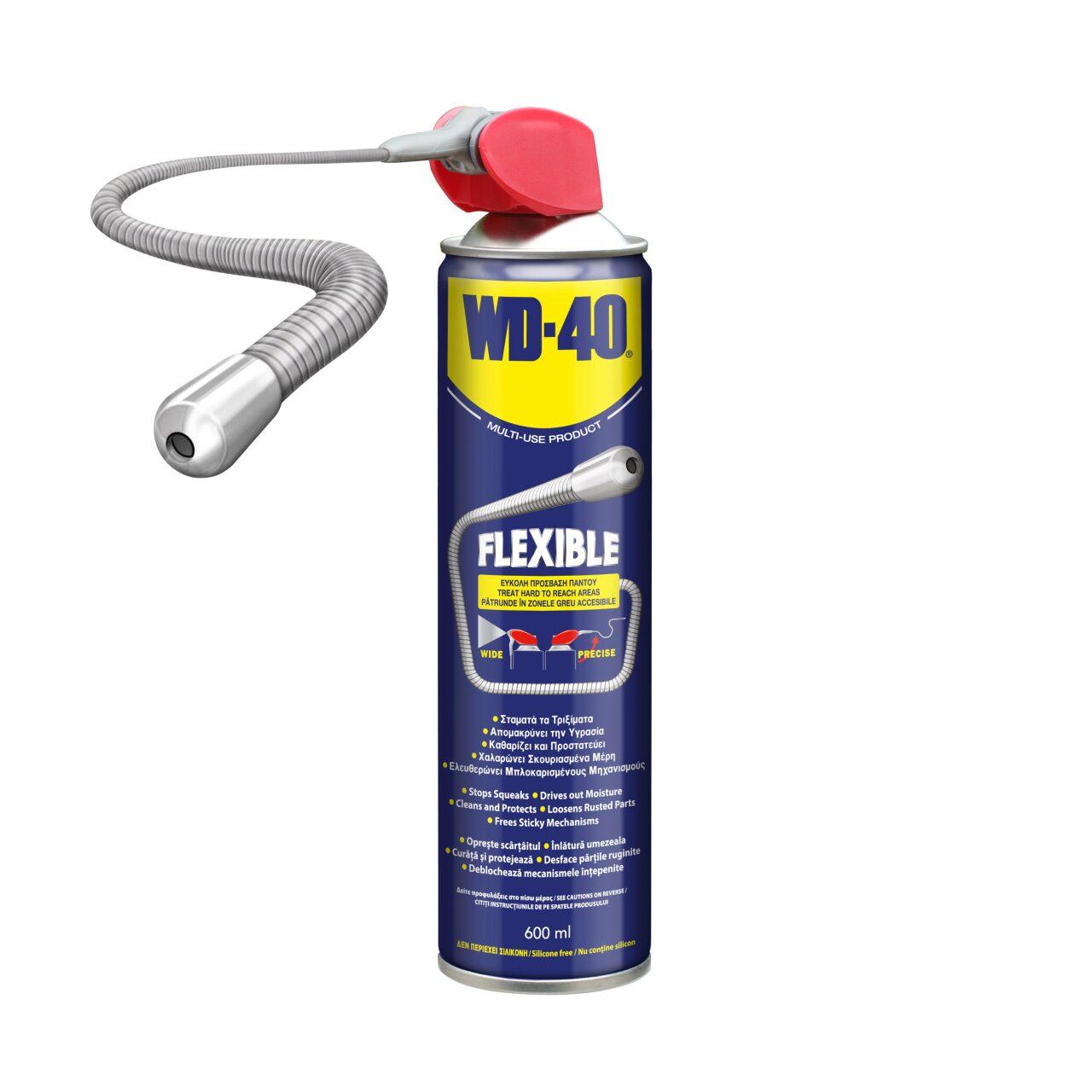 Lubrifiant Multifuncțional WD-40 cu Tub Flexibil, 600 ml